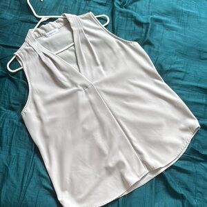 Chico's Cream Sleeveless Women's Top